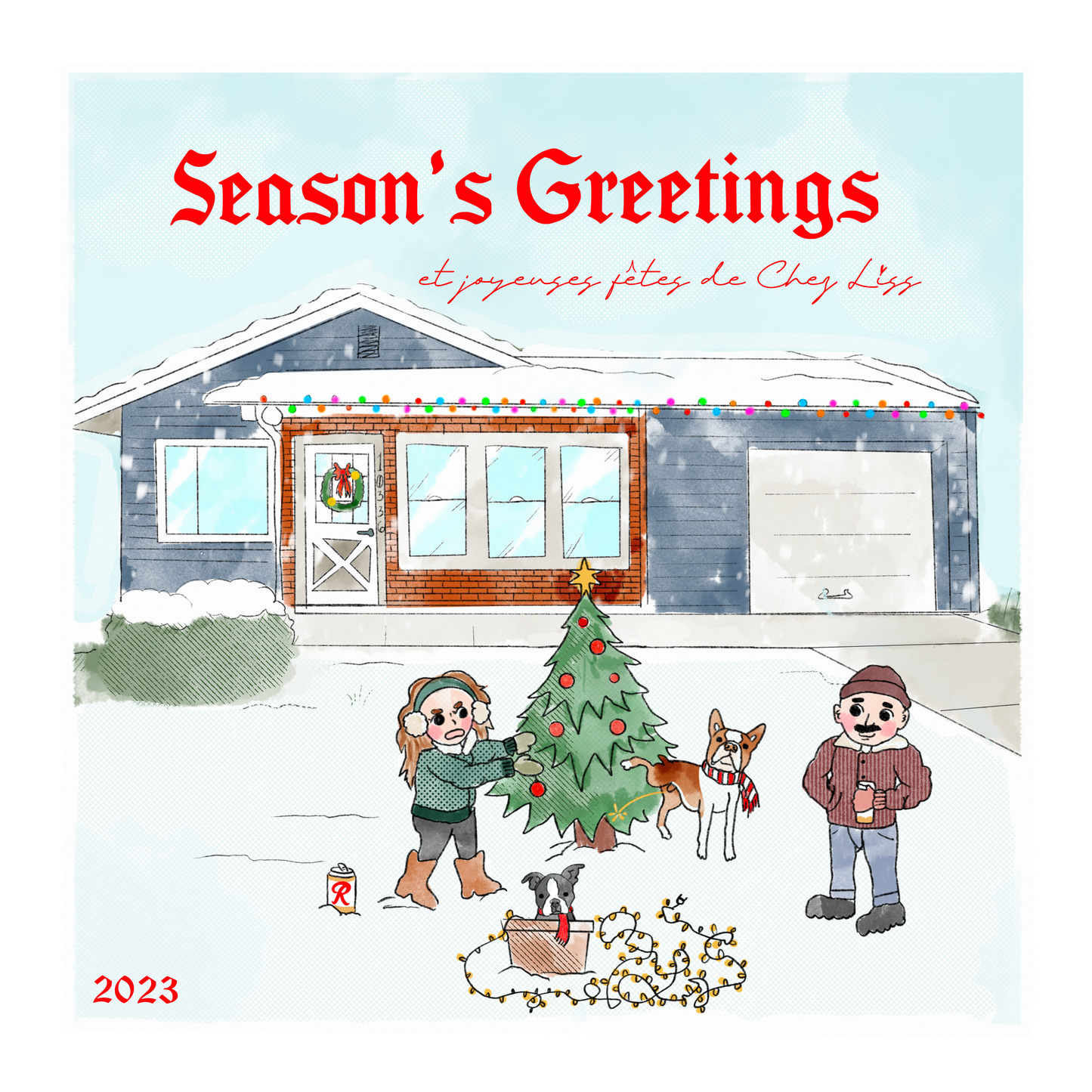 Custom Holiday Cards - Commission Fee