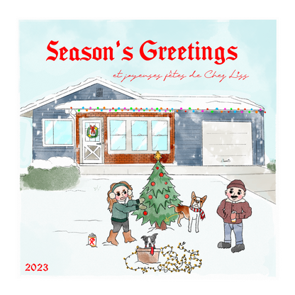 Custom Holiday Cards - Commission Fee