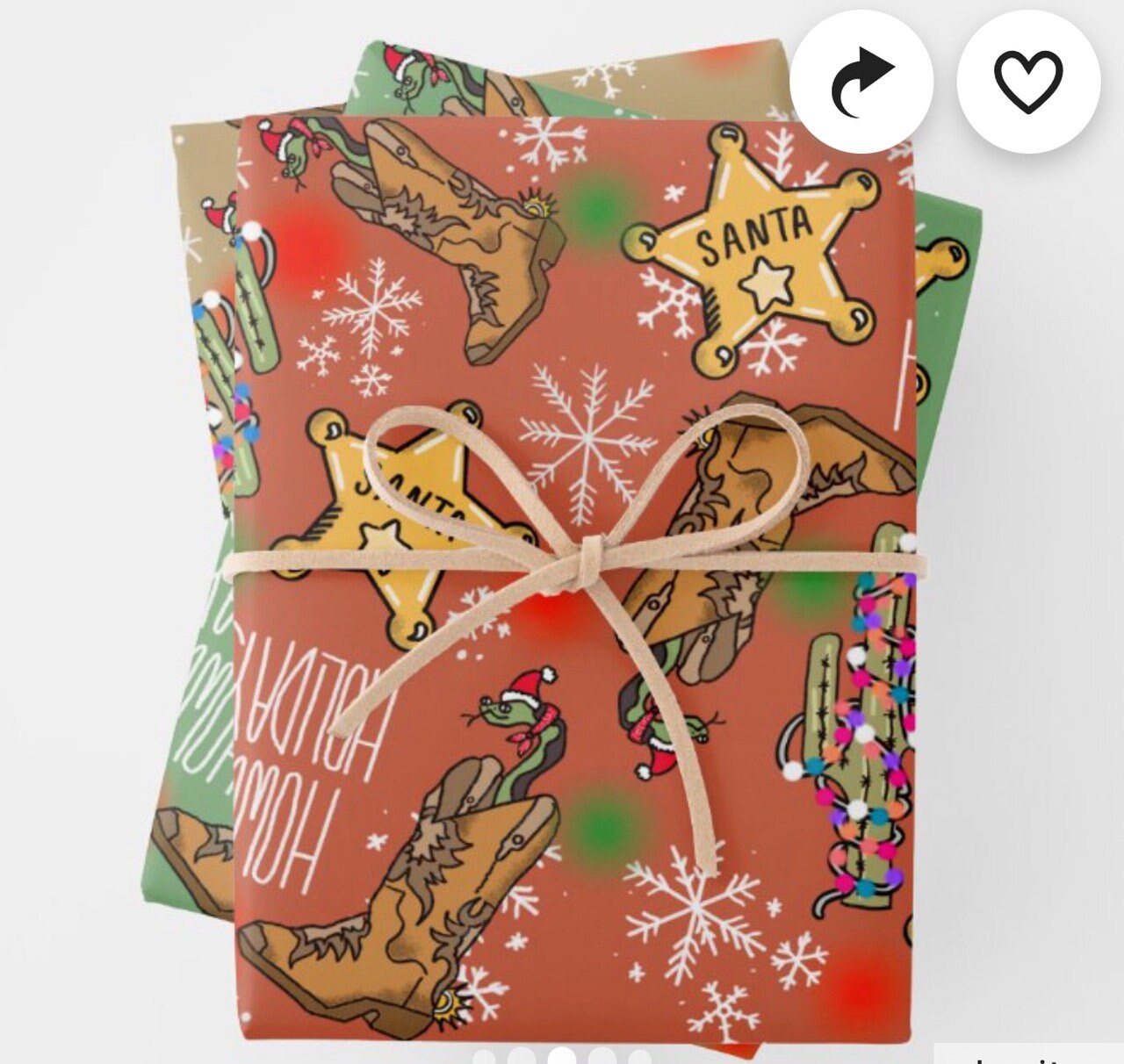 Cowboy Wrapping Paper