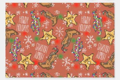 Cowboy Wrapping Paper